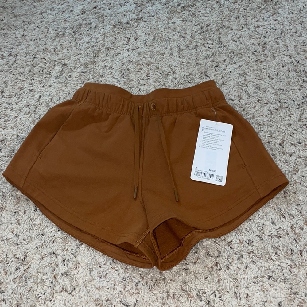 lululemon Inner Glow High Rise Short